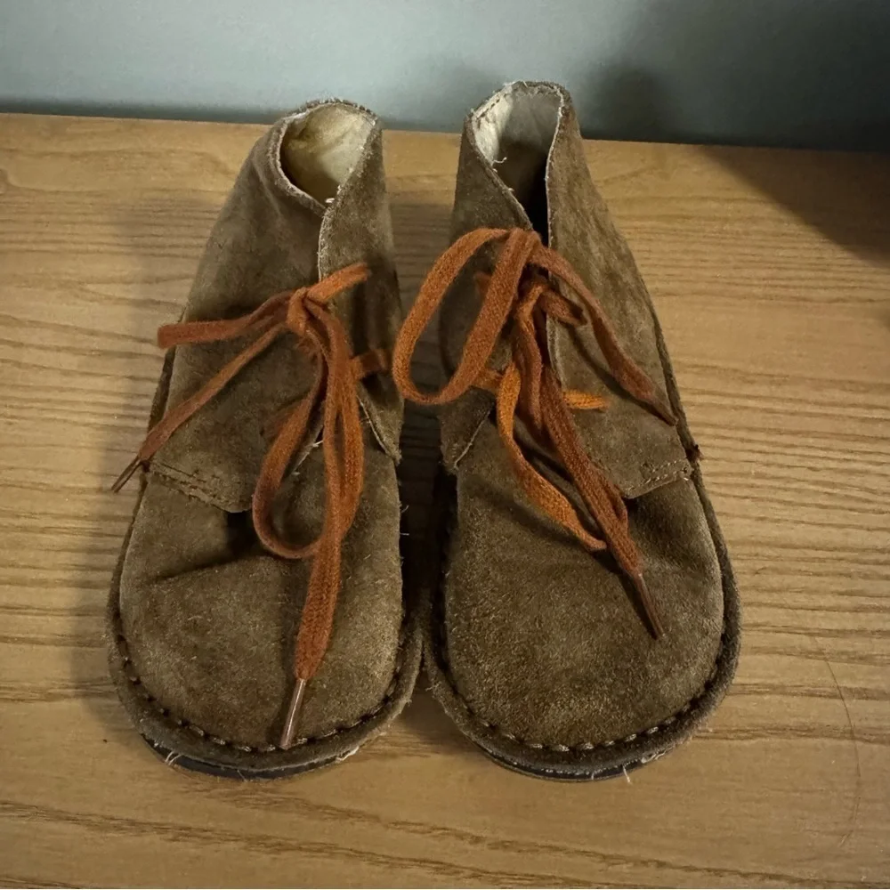 Ralph Lauren Brown Suede Lace Up Boots Size 9 Toddler